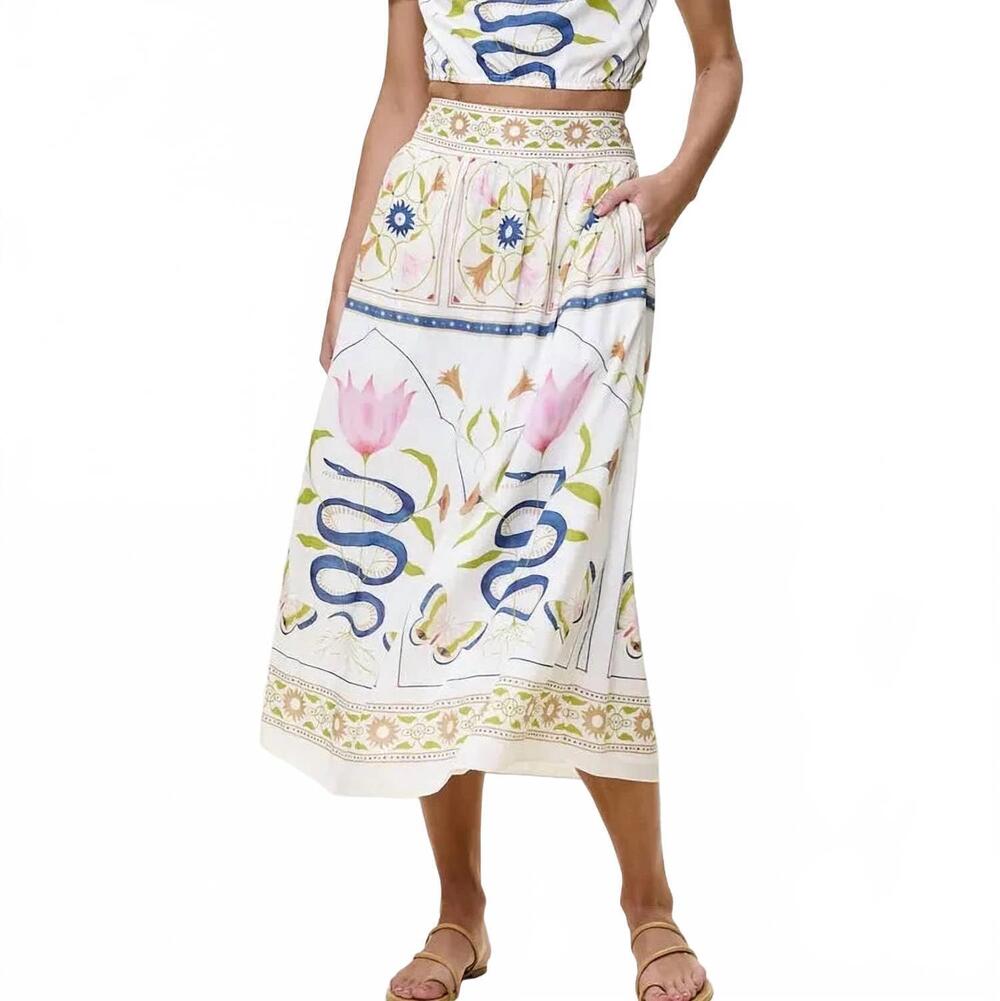 NEW CLEOBELLA elliott midi skirt in montecito print